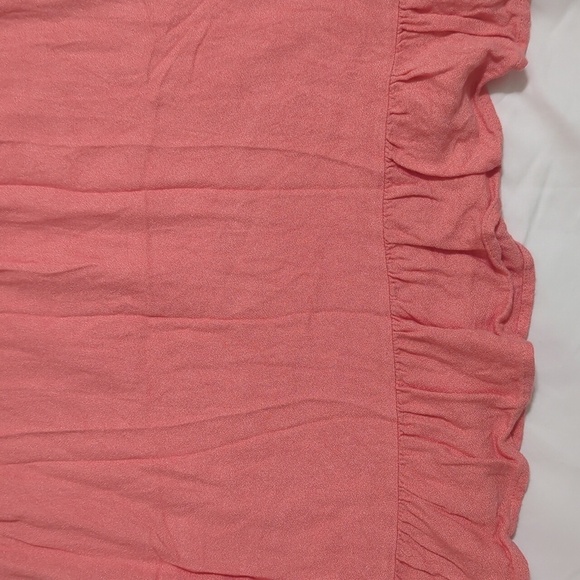 Abercrombie & Fitch Tie- Front Spaghetti Strap Midi Dress, Color Coral Size SP - Picture 11 of 15